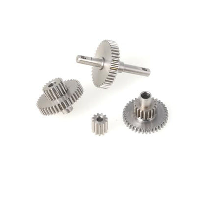 LCX Racing 1/18th RC Crawler Car Stainless Steel Transmission Gearbox Gears Set for TRX4M, Upgrades Parts Accessories (16.6:1)