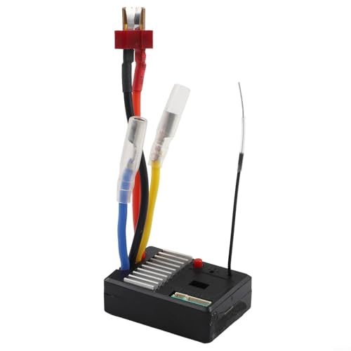 3-in-1 Receiver Board for Wltoys 144001 124019 124018 RC Car,ESC Receiving Circuit with 2-Pin LED and 5-Pin Adapter, Black