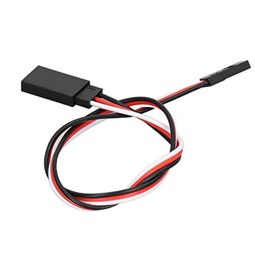 10PCS 3 Pin Servo Extension Cable Futaba JR RC Car Helicopter Aircraft Brass Core Connector Wire (500mm Male to Female) - size: 500mm male to female