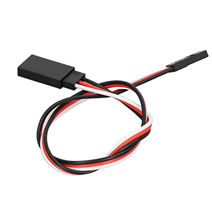 10PCS 3 Pin Servo Extension Cable Futaba JR RC Car Helicopter Aircraft Brass Core Connector Wire (500mm Male to Female) - size: 500mm male to female