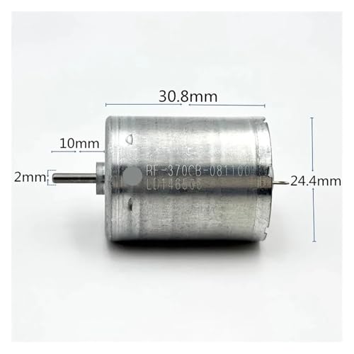 RF-370CB-081100 Mini 370 Low Current Metal Brush DC Electric Motor 12V 18V 24V 3750RPM Micro 24mm for DIY Car Parts