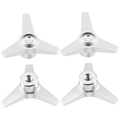 Anodized Aluminum Locknut Wheel Locking Nuts‌ Anti-Loose Nuts RC Truck Wheel Nut Set for 1/10 Scale Tamiya Clod Buster 4×4×4 RC Off-Road Car Truck Upgrades (Silver) - color: Silver