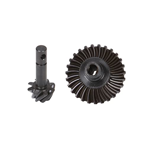 Heavy Duty Bevel Helical Overdrive Gear RC Car Bevel Gear 8T 24T/27T/30T/33T AR44 for 1/10 RC Rock Crawler Axial SCX10 II Axle Portal Spare Parts (27T 8T) - size: 27T 8T