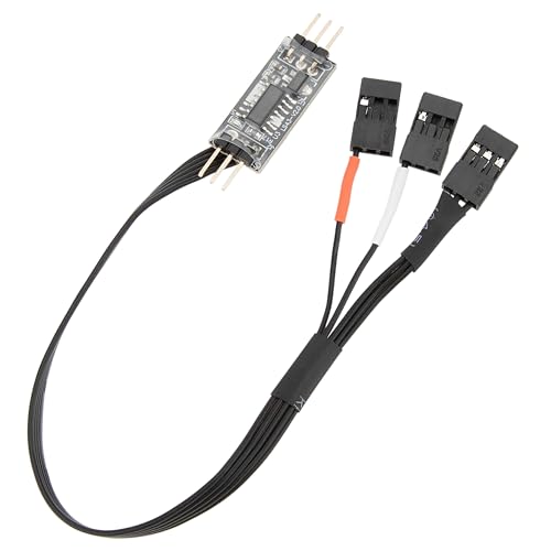 MEUS Racing 4WS Four-Wheel Steering Control Line Upgrades with Control Board and Servo Control Lines, Suitable for 4WS RC Crawler Car SCX10, TRX4, SCX24 TRX4M etc.