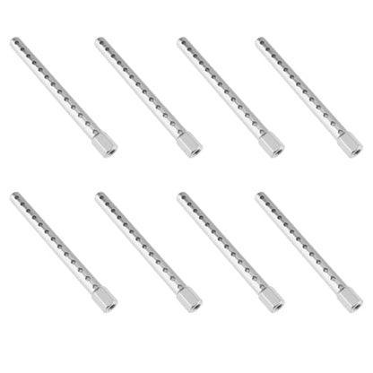 OTOTEC 8pcs Road Racing Cars Body Posts Aluminum 102037 Fits RC 1:10 Road Racing Cars Upgrade Silver - color: Silver