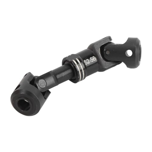 Drfeify RC Drive Shaft, Durable Metal Construction with Included Screws, Crawler Drive Shaft 52-56MM for 1/10 Scale Off-Road RC Enthusiasts and Hobbyists - size: 52-56MM
