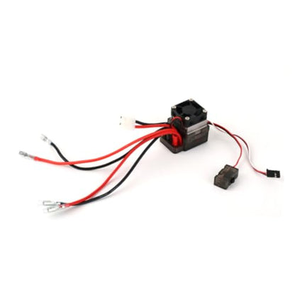 Holibanna 16V Brushed Esc Electronic Controller with Brake and Cooling Fan for Car and Boat Durable for Climbing Vehicles