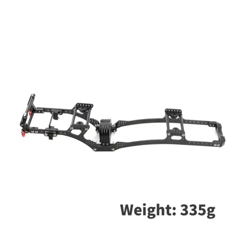 Rc Frame Chassis Parts For Axial For SCX10 1/10 Carbon Fiber For LCG Chassis Kit Frame Rail Skid Plate Gearbox Bumper Set RC Crawler Car DIY Replacement