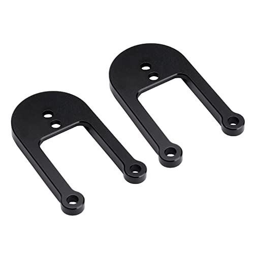 2pcs Aluminum Front/Rear Shock Tower Hoops Bracket Mount for 1/10 RC CAR RC4WD Gelande II Chassis (Front Shock Hoops) - style: Front Shock Hoops