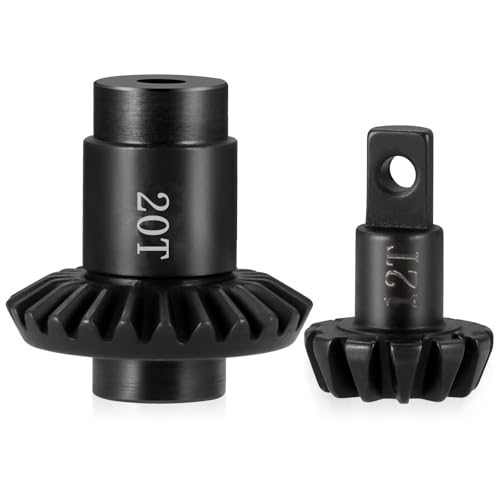 12/20T Overdrive Steel Axle Gear Set for 1/24 FMS FCX24 FCX18 | RC Crawler Upgrade Parts - size: 12/20T*2