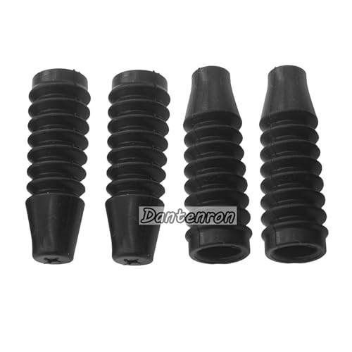 4Pcs 1:8 RC Absorber Rubber Cover Shock Damper Absorption Cover Dust-Proof Boot for 1/8 RC Off-Road Monster Short-Course Truck Kyosho TRX4 Hobao HPI HSP Upgrade Parts (46mm) - size: 46mm