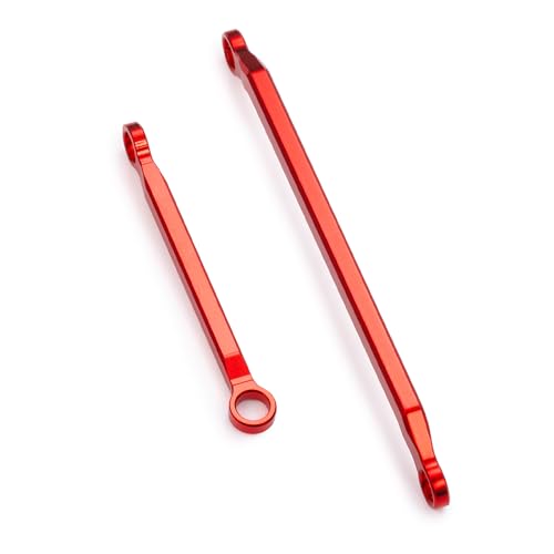 1/18th Aluminum Steering Links for Redcat Ascent-18 RC Crawler Car Upgrade - color: Red