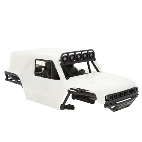 MEUS Racing MB18 TRX4M Body & Chassis Kit for Traxxas TRX4M Defender Bronco K10 F150 High Trail 1/18 RC Crawler Upgrades Parts (White) - color: White