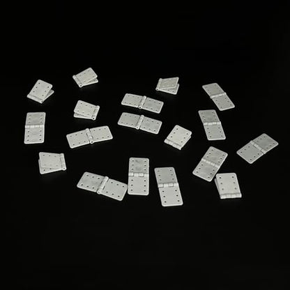 25PCS RC Airplane Pinned Nylon Hinges for RC Plane Replacement Parts Fixed Wing Model Airplane Loose-Leaf (Small 12X24mm) - style: Small 12X24mm