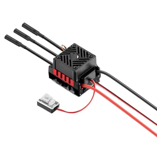 Rc Motor Speed Controller for WP 1/10 10BL60 60A G2 Waterproof 2-3S Brushless ESC RC Car On Road for Racing Drift Off Road for Buggy Monster Accessories(WP 10BL60 60A G2 T) - size: WP 10BL60 60A G2 T
