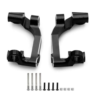 7075 Aluminum C-Hubs for Traxxas 1/16 Mini Maxx & Mini Slash 4X4 Replace 10732 High Strength Lightweight Steering Knuckle Black - color: Black