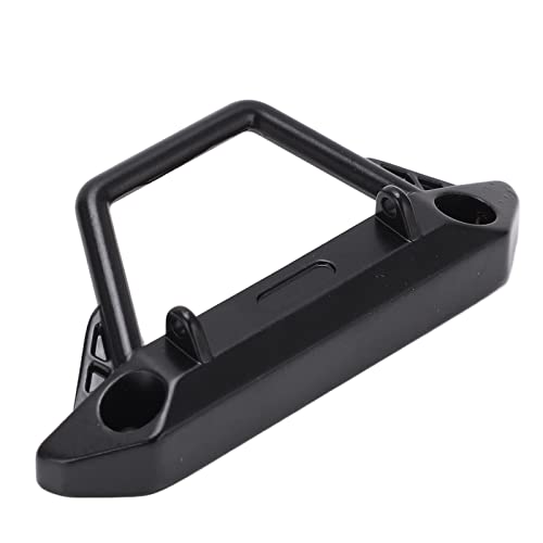 RC Front Bumper Set, RC Metal Bumper High Hardness Remote Control Car Front Bumper with 2 LED Headlights for SCX24 1/24 RC Car Crawler Scx24 Bumper