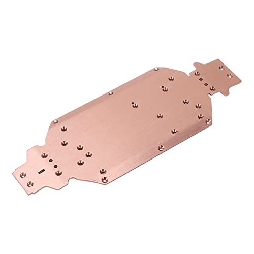 RC Car Chassis Plate, Aluminum Alloy Metal Chassis with High Rigidity and Durable Construction for 1:14 144001 144002 144010 Remote Control Car Upgrade Part