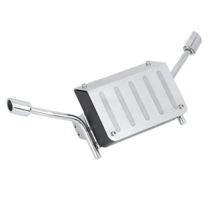 Fuel Tank Exhaust Pipe Replacement Accessory Compatible with Traxxas TRX-4 1/10 RC Car – Stainless Steel & Plastic Simulation Exhaust Pipe Kit with Screws