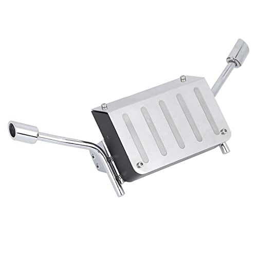 Fuel Tank Exhaust Pipe Replacement Accessory Compatible with Traxxas TRX-4 1/10 RC Car – Stainless Steel & Plastic Simulation Exhaust Pipe Kit with Screws