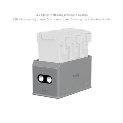 SmallRig 100W 3-Channel Battery Charger for DJI Mini5 Pro/ Mini4 Pro / Mini3 Pro/Mini 3 Intelligent Flight Batteries, Multiple Charging Modes, USB Output & Multi-Protection - 6502