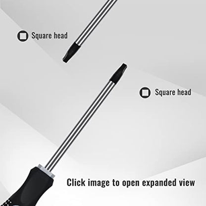 Narwhal Robertson Square Head Screwdriver Set (5 Pack in the Following Sizes: #0, #1, #2, #3, and #4) Forged Steel with Magnetic Tips & Soft Ergonomic Handle - style: Square