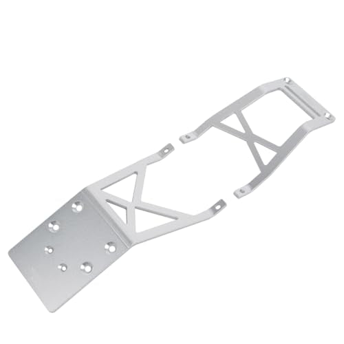Aluminum Front/Rear Skid Plate for Traxxas 2WD Stampede Skully VXL Brushless Monster Truck (Sliver) - color: Sliver
