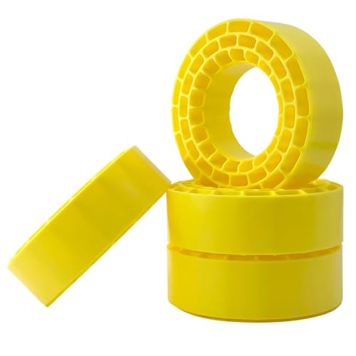 1.55" Silicone Rubber Tire Inserts for 95–97mm RC Crawler Tires – 4PCS (Yellow) - color: Yellow