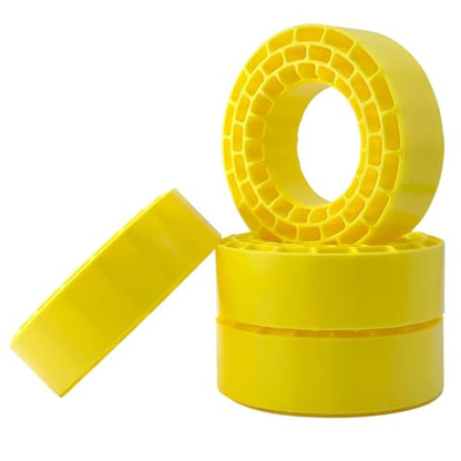 1.55" Silicone Rubber Tire Inserts for 95–97mm RC Crawler Tires – 4PCS (Yellow) - color: Yellow