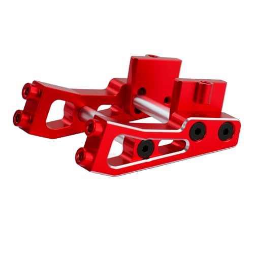 Aluminum Alloy Rear Wing Mount for Arrma 1/14 Typhon GROM Upgrade Parts (Red) - color: Red