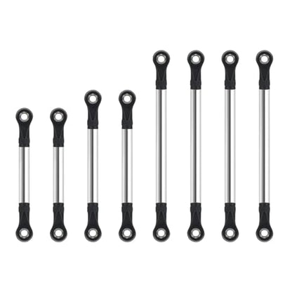 RC Models Parts For TRX4M 1/18 8PCS Stainless Steel Links Set RC Crawler For Chassis Suspension High Clearance Upgrade Parts Upgrade Parts(Straight Links Set) - size: Straight Links Set