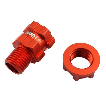10mm Extended 17mm Wheel Hex Hub for ARRMA Senton Granite Big Rock | 14mm to 17mm,Aluminum,Anti-Dust Cap Nuts,Vorteks,Infraction,Vendetta,1/10 3S,Upgrade Parts,CNC Machined