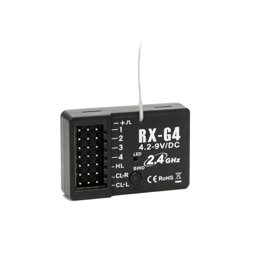 4CH RC Transmitter with Receiver 2.4GHz Remote Controller for 1/10 1/12 1/14 1/16 1/18 RC Car Crawler Truck Off Road Car Boat Tank | 4CH Remote Controller;Quick Response;RC Transmitter;