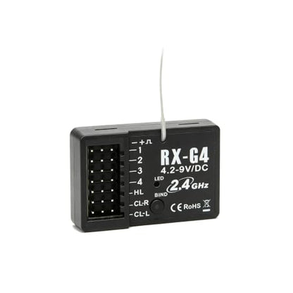 4CH RC Transmitter with Receiver 2.4GHz Remote Controller for 1/10 1/12 1/14 1/16 1/18 RC Car Crawler Truck Off Road Car Boat Tank | 4CH Remote Controller;Quick Response;RC Transmitter;