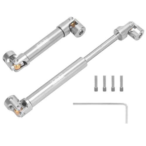 daitoku RC Drive Shaft 94-125mm & 117-168mm for SCX10 TRX4 1/10 RC Crawler Car Driveshaft Upgrade Parts Replacement (2PCS)