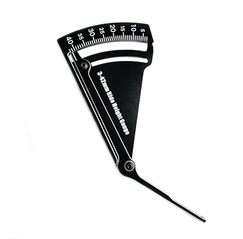 RC Car Ride Height Gauge Aluminum RC Car Wheel Height Rim Camber 3-42mm Adjustable Measuring Ruler