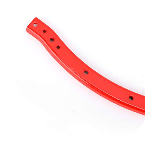 Universal Steel Chassis Frame Rails for AXIAL SCX10 RC Crawler - Red Color Set