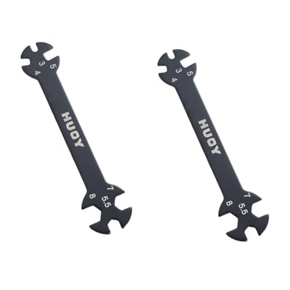 DOITOOL 2pcs Multifunctional Car Rod Wrench Tool Durable Turnbuckle Tool for Easy Repairs and Maintenance of Automotive Accessories