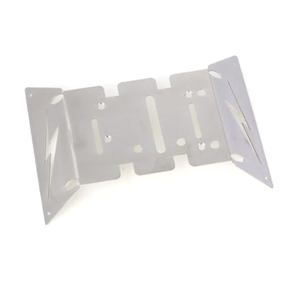 LCX Racing 1/8th RC Crawler Car Stainless Steel Skid Plate Guard Chassis Armor for RC Car Axial AXP8 Gilamon 2.2, Upgrades Parts Accessories