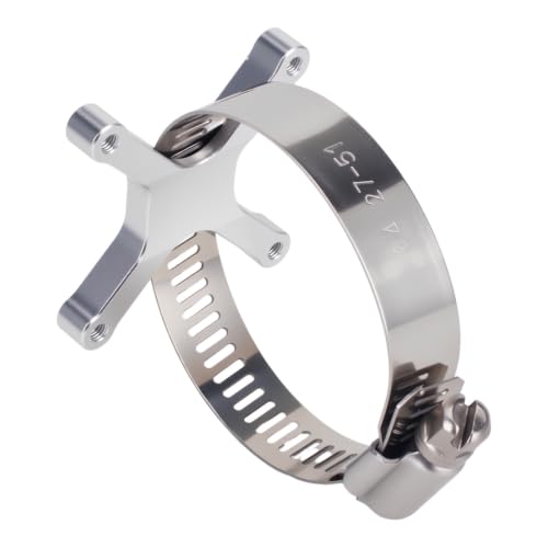 Aluminum 40x40mm RC Cooling Fan Adjustable Mount Bracket, Compatible with 35/43/48/49mm Motors, for 1/5 1/7 1/10 RC Car Truck Buggy Heat Sink Radiator Upgrade Parts (35 43 Silver) - color: 35 43 Silver