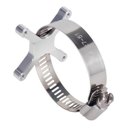 Aluminum 40x40mm RC Cooling Fan Adjustable Mount Bracket, Compatible with 35/43/48/49mm Motors, for 1/5 1/7 1/10 RC Car Truck Buggy Heat Sink Radiator Upgrade Parts (35 43 Silver) - color: 35 43 Silver