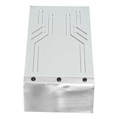 Aluminum Alloy Chassis Skid Plate Tail Mud Guard Fender RC Upgrade Parts for 1/7 RLAARLO MK07 YK07 Crawler RC Car (Silver) - color: Silver