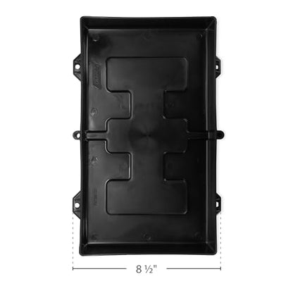 Camco RV Large Battery Hold-Down Tray - Holds Automotive, RV, and Marine Batteries to Stop Movement During Transportation (55404) - color: black, size: 1 Count (Pack of 1)