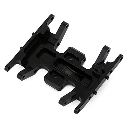 INJORA Brass Skid Plate for 1/24 RC Crawler Axial SCX24（Black） - color: Black