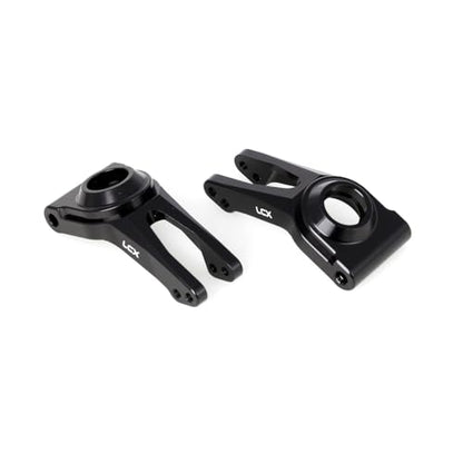 LCX Racing 1/10 RC Crawler Car Rear Hub Set Carriers for RC Truck Arrma Fury, Upgrades Parts Accessories (Black) - color: Black