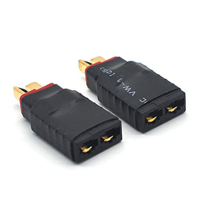 Compatible for Deans T Plug Male to TRX Female Connector Adapter No Wires RC Battery Connectors Converter Adaptors Set (2PCS)