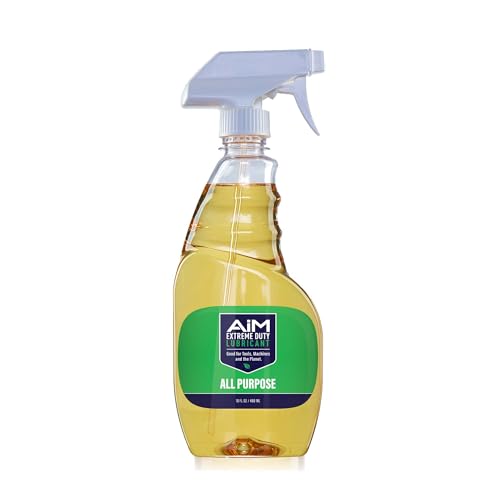 Planet Safe AIM Extreme Duty Lubricant (16oz) Made in The USA. Non-Toxic Odorless, Multi-Purpose for Home, Garage, Doors, Hinges, Gym Equipment - Penetrates, Cleans, Lubricates, Protects, 3 in 1 Oil - size: AiM | 16oz | All Purpose