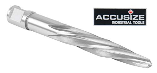 Accusize Industrial Tools Chucking Reamer, 11/16 in, 0521-1116 | 11/16" HSS Aligning Reamer with 3/4" Weldon Shank - size: 11/16 in.