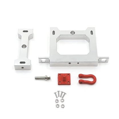 Rc Parts Compatible with WPL B14 B24 B16 B36 C14 C24 1/16 RC Truck Car Upgrades Parts Accessories Metal Rear Bumper with Tow Hook