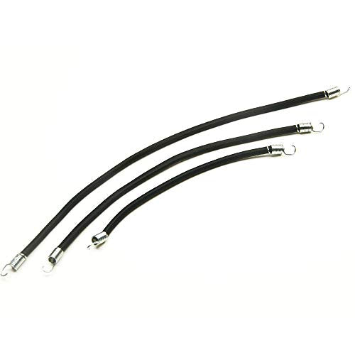 MOHERO 1/10 RC Bungee Cords, Elastic String Luggage Rack for 1:10 RC Rock Crawler Truck Roof Rack (Black, 10cm/15cm/20cm) - size: 10cm/15cm/20cm
